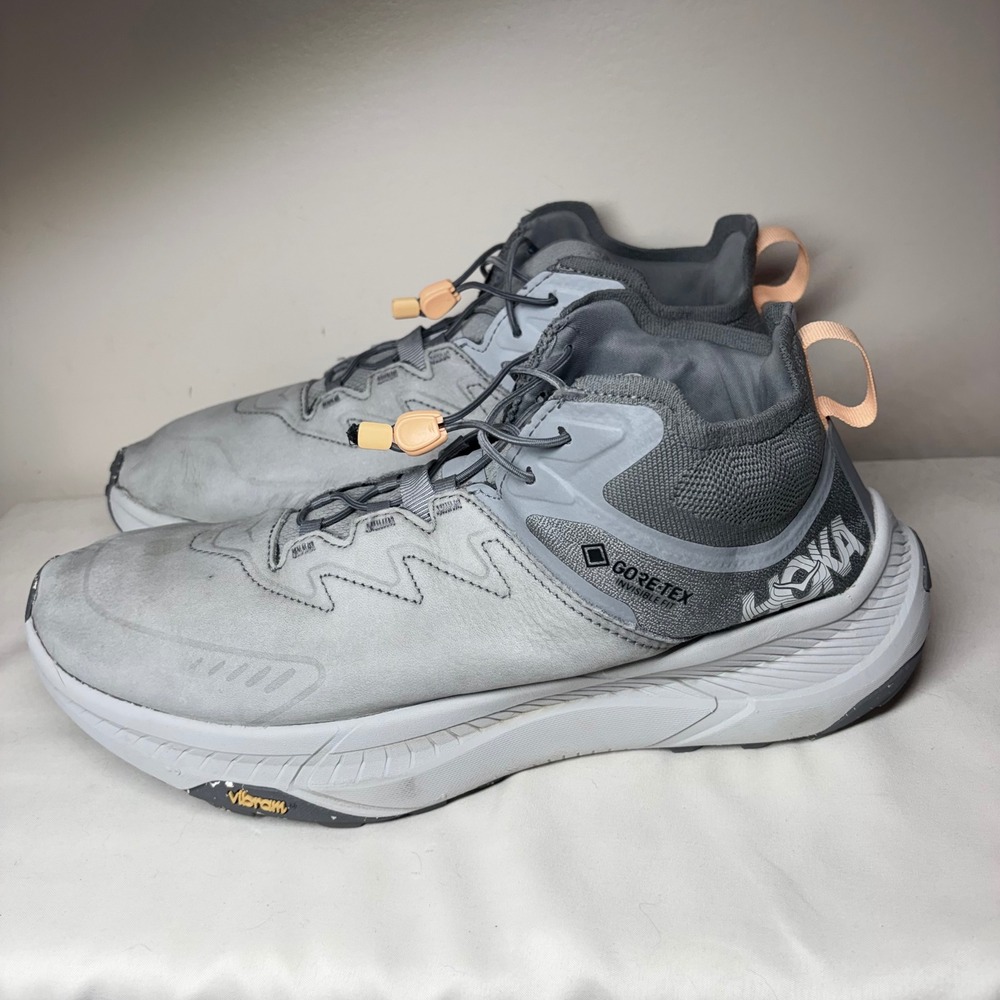 Hoka Transport Chukka GTX 13D Alloy Harbor Mist Grey Waterproof 1155190-ADS - Picture 3 of 8